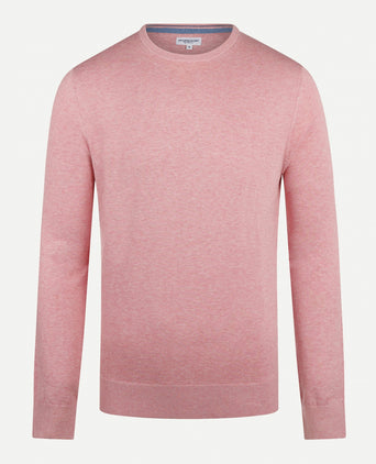 Crew Neck Sweater with Logo | Dusty Pink