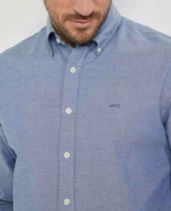 Overhemd Stretch Oxford | Navy