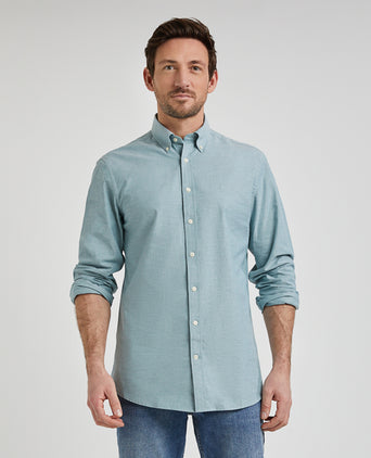 Overhemd Stretch Oxford | Green