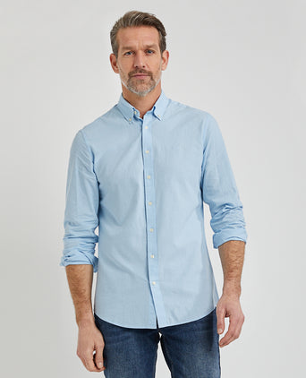 Overhemd Katoen Linnen | Light Blue