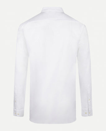 Overhemd Katoen Linnen | White