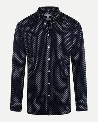 Overhemd Indigo Print | Navy