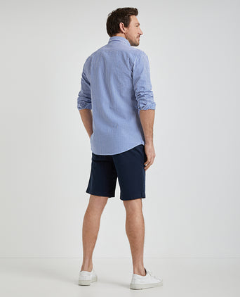 Overhemd Seersucker Streep | Navy