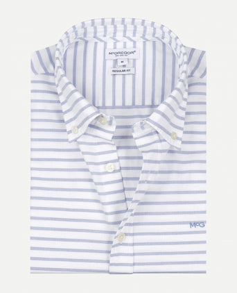 Overhemd Streep Horizontaal | Medium Blue