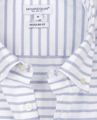 Overhemd Streep Horizontaal | Medium Blue