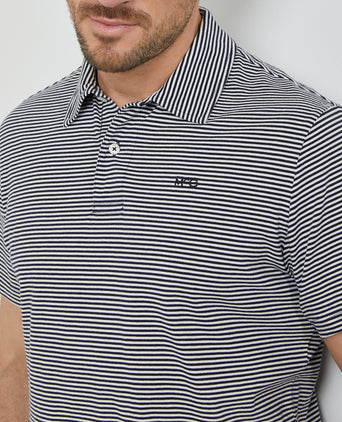 Polo Jersey Stripe | Navy