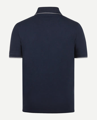 Polo met Streepkraag | Navy