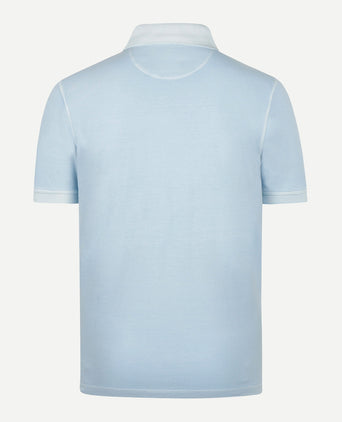 Polo Piqué Garment Dyed | Light Blue