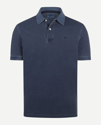 Polo Piqué Garment Dyed | Medium Blue