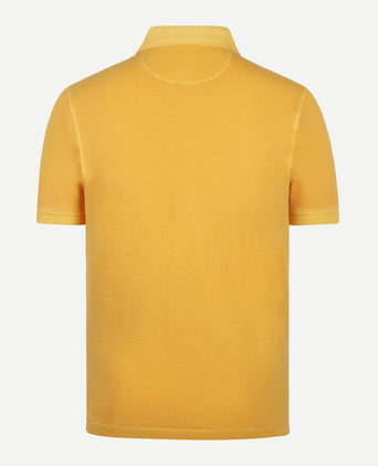Polo Piqué Garment Dyed | Medium Yellow