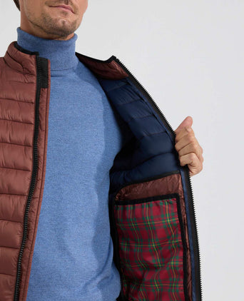 Lightweight Quilted Bomber Jacket | Chesnut