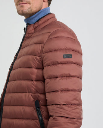 Lightweight Quilted Bomber Jacket | Chesnut