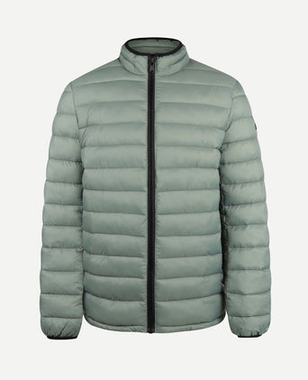 Lightweight Quilted Bomber Jacket | Dark Sage