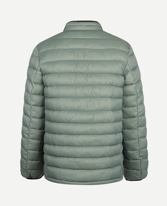 Lightweight Quilted Bomber Jacket | Dark Sage