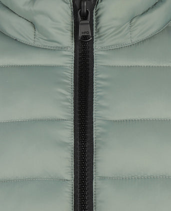 Lightweight Quilted Bomber Jacket | Dark Sage