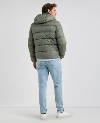Hooded Bomber Jacket | Pine Green