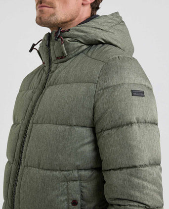 Hooded Bomber Jacket | Pine Green
