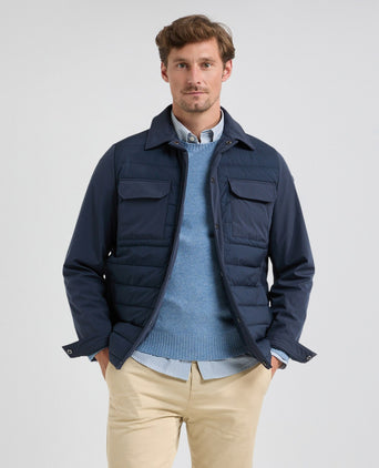 Jacket Overshirt Hybrid | Navy