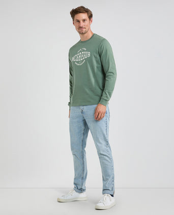 T-Shirt met Lange Mouwen | Dark Sage