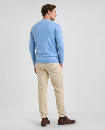 Trui Ronde Hals Cotton Merino | Sky Blue