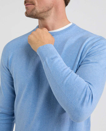 Trui Ronde Hals Cotton Merino | Sky Blue