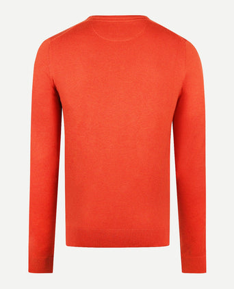 Trui Ronde Hals Cotton Merino | Winter Orange