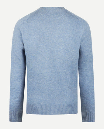 Trui Ronde Hals Lamswol | Sky Blue