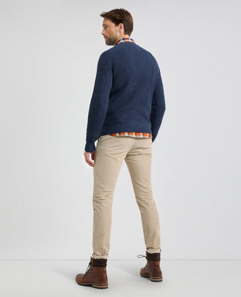 Sweater Chunky knit Round Neck | Navy