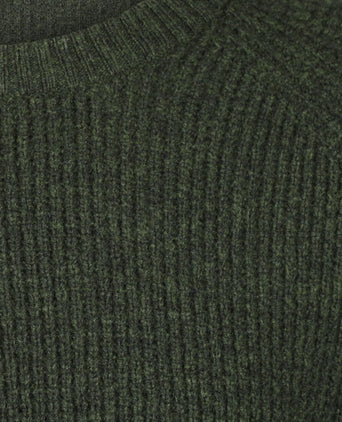 Sweater Chunky knit Round Neck | PineGreen
