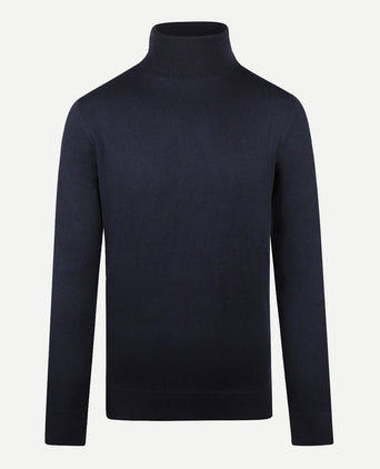 Turtleneck Cotton Merino | Navy