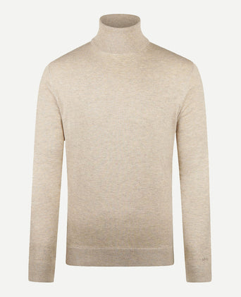 Turtleneck Cotton Merino | Sand