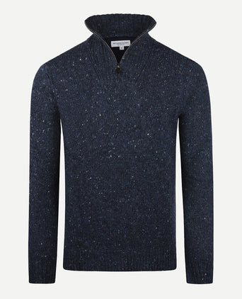 Trui Fisherman Ritskraag | Navy