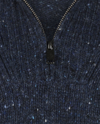 Sweater Fisherman Zip collar | Navy