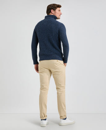 Sweater Fisherman Zip collar | Navy