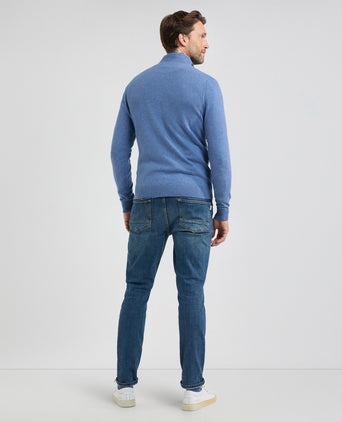 Zip-up Vest | Faded Blue