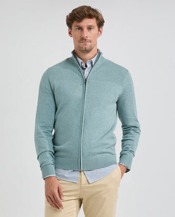 Zip-up Vest | Dark Sage