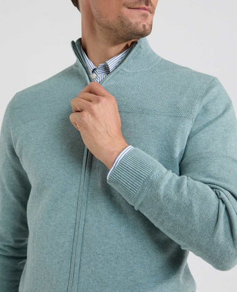 Zip-up Vest | Dark Sage