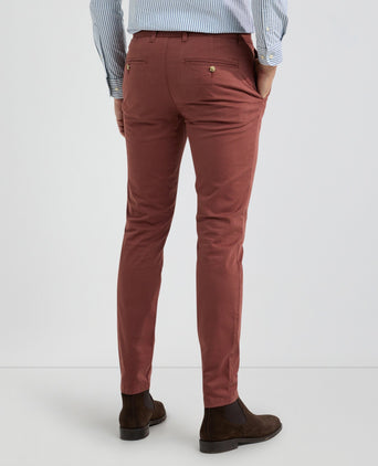 Chino Garment Dyed Slim Fit | Chesnut