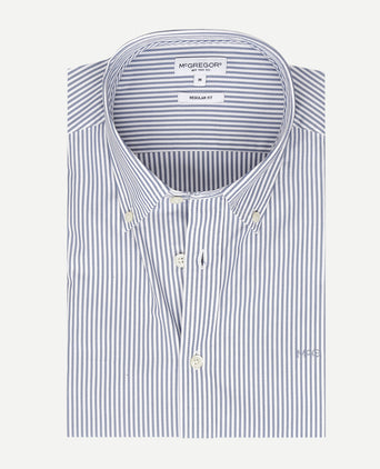 Shirt Poplin Stripe | Faded Blue