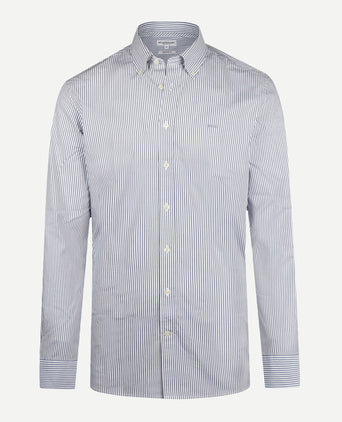Shirt Poplin Stripe | Faded Blue