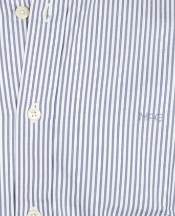 Shirt Poplin Stripe | Faded Blue