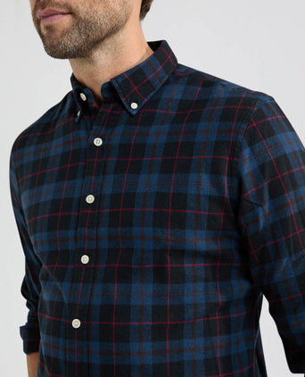 Overhemd Flannel Tartan | Navy