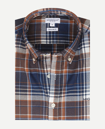 Overhemd Flannel Multi Ruit | Chesnut