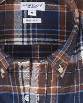 Overhemd Flannel Multi Ruit | Chesnut