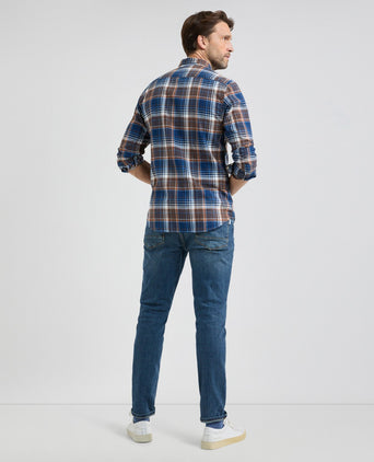 Overhemd Flannel Multi Ruit | Chesnut