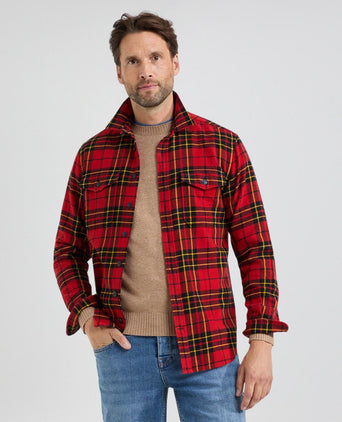 Overshirt Herritage Ruit | Red