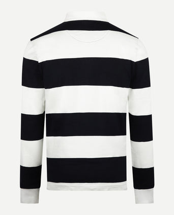 Rugby Jersey with Big Stripes | Navy