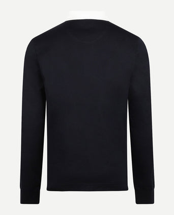 Rugby Jersey with Panel Stripes | PineGreen