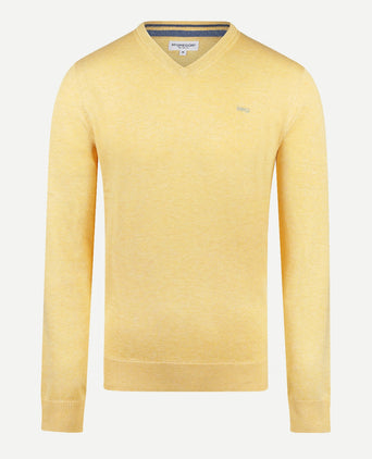 Sweater V-neck Cotton | LemonYellow