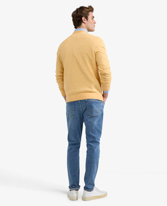 Sweater V-neck Cotton | LemonYellow
